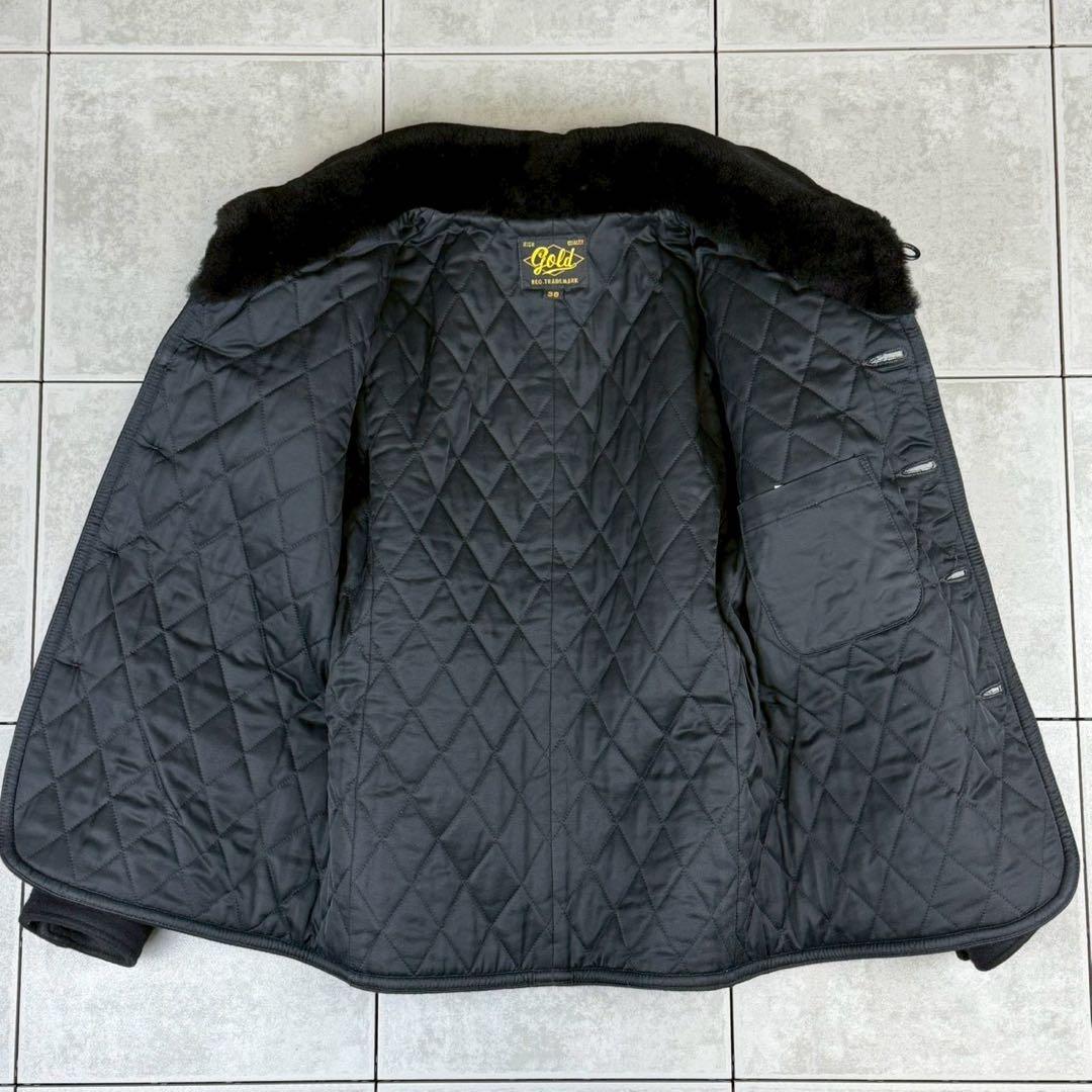 希少 美品 gold 東洋エンタープライズ ムートンボア ウール 馬革