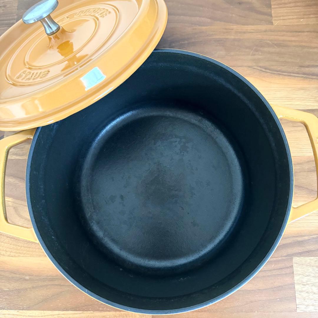 ストウブ Staub 24cm ラウンド 両手鍋