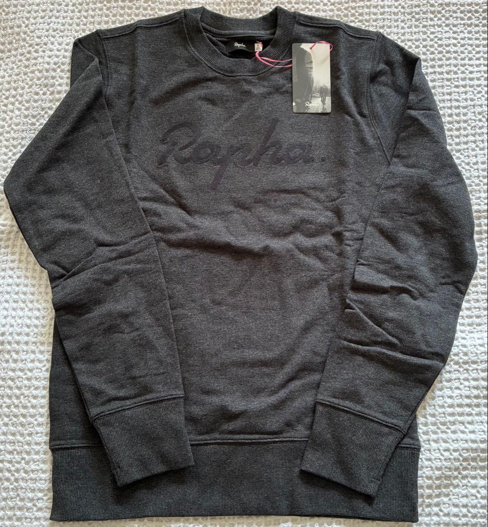 新品　Rapha LOGOスエット　Sサイズ　チャコール　送料無料