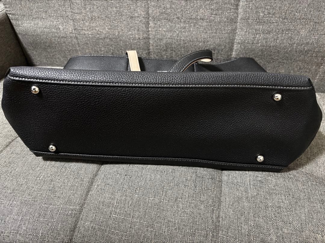 green label relaxing シボレザーライク ジップ トートバッグ