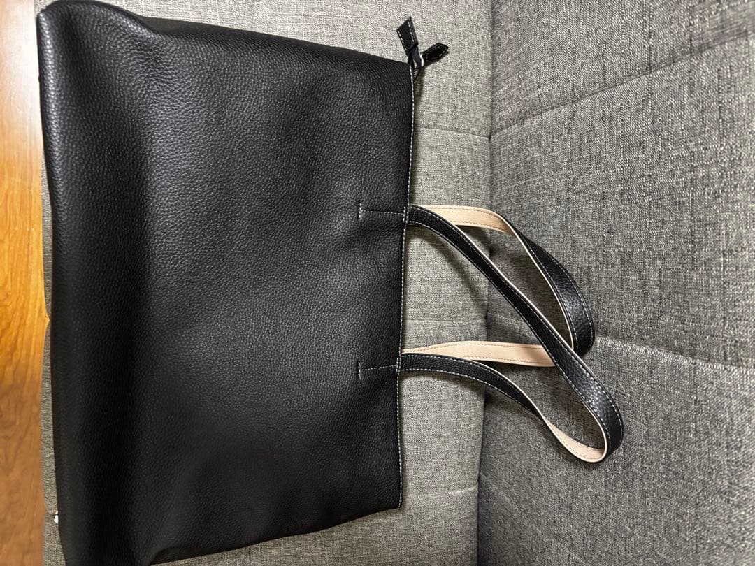 green label relaxing シボレザーライク ジップ トートバッグ