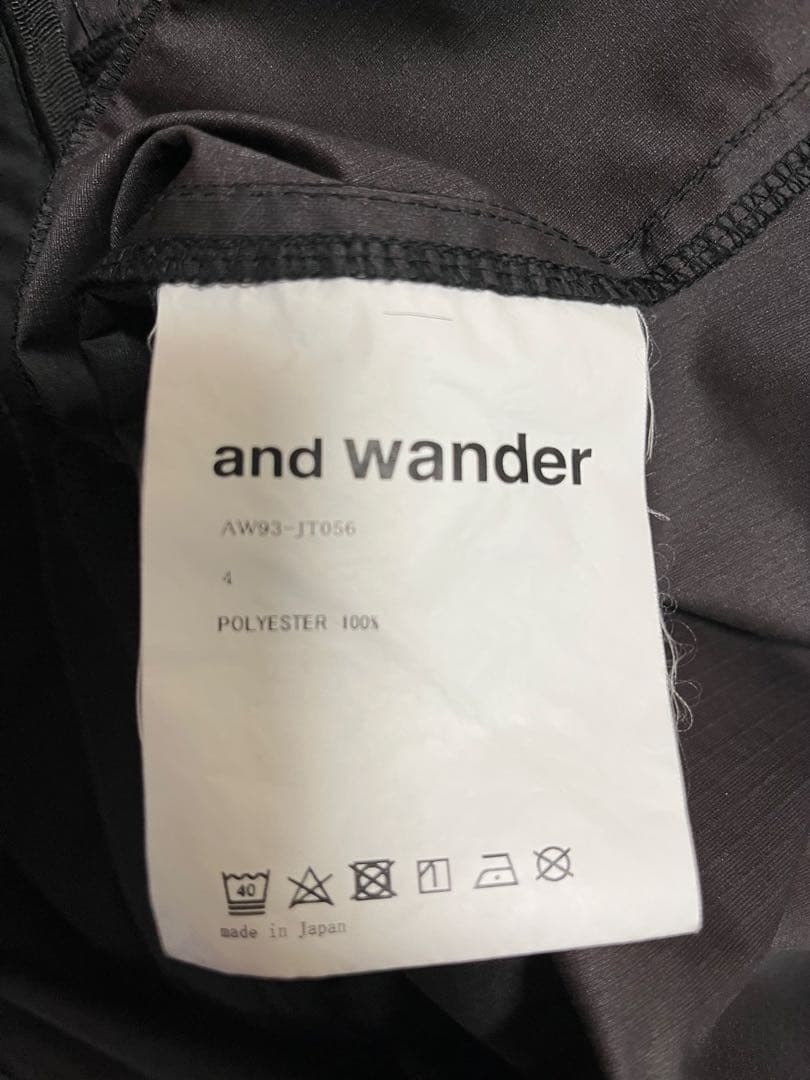 J*3様 and wander ラッセルリップ マウンテンパーカー L 黒