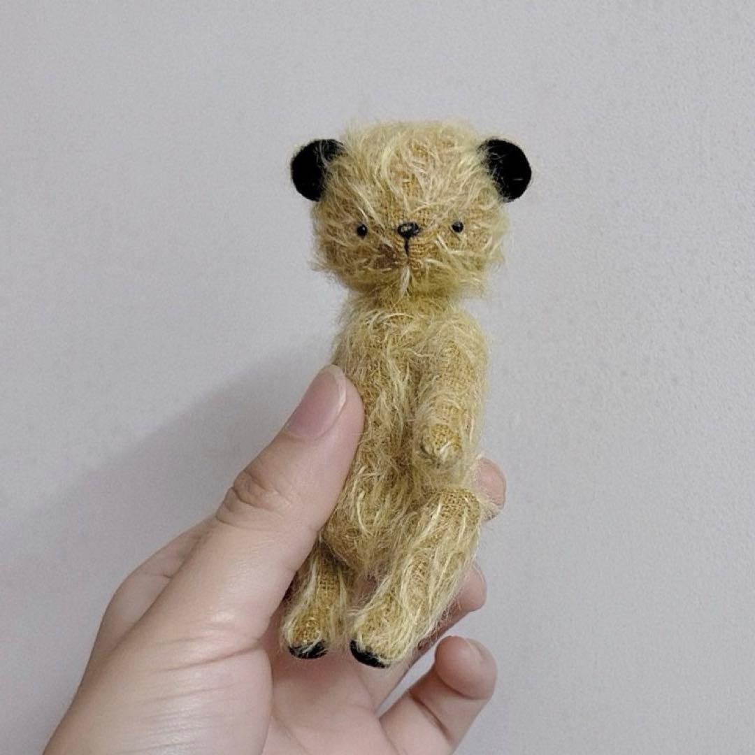 優しい黒耳さん テディベア くま アーティストベア 海外作家様 ハンドメイド