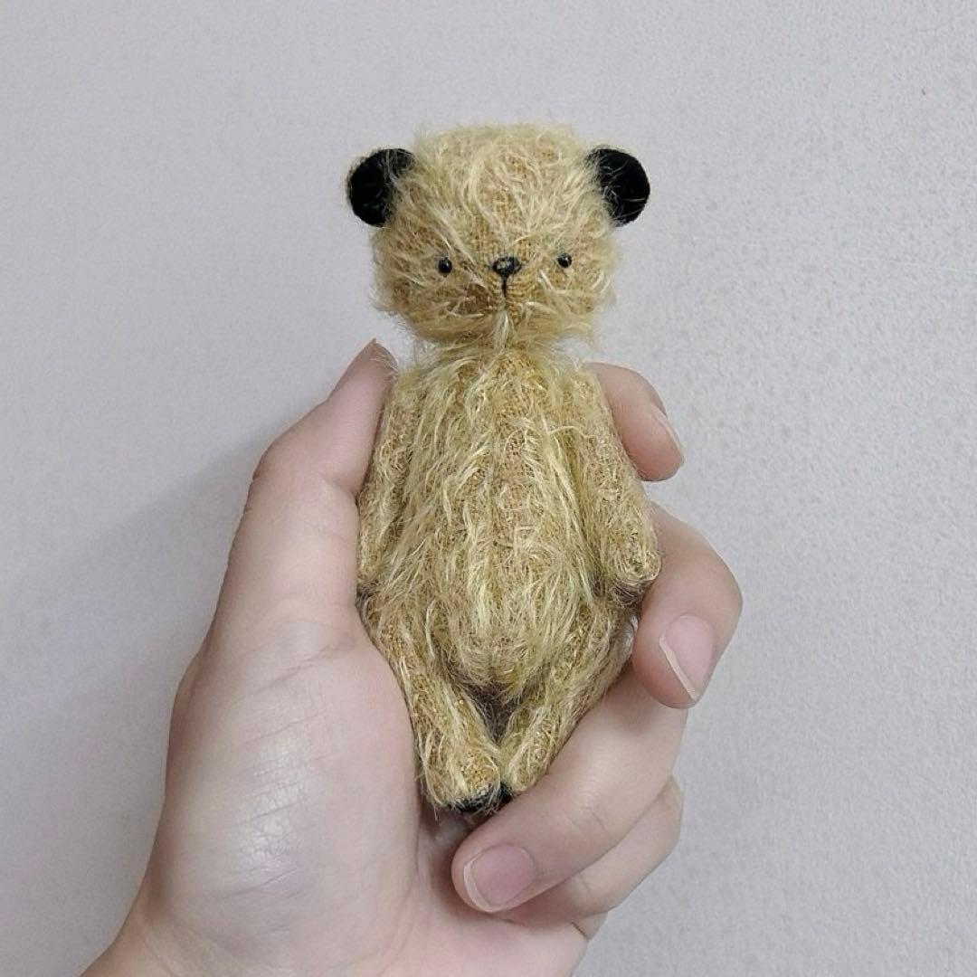 優しい黒耳さん テディベア くま アーティストベア 海外作家様 ハンドメイド