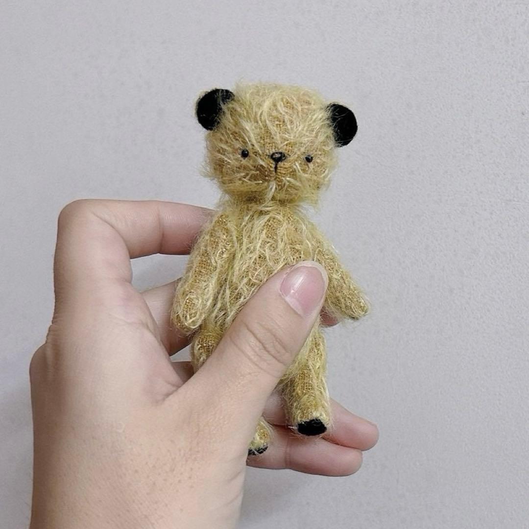 優しい黒耳さん テディベア くま アーティストベア 海外作家様 ハンドメイド