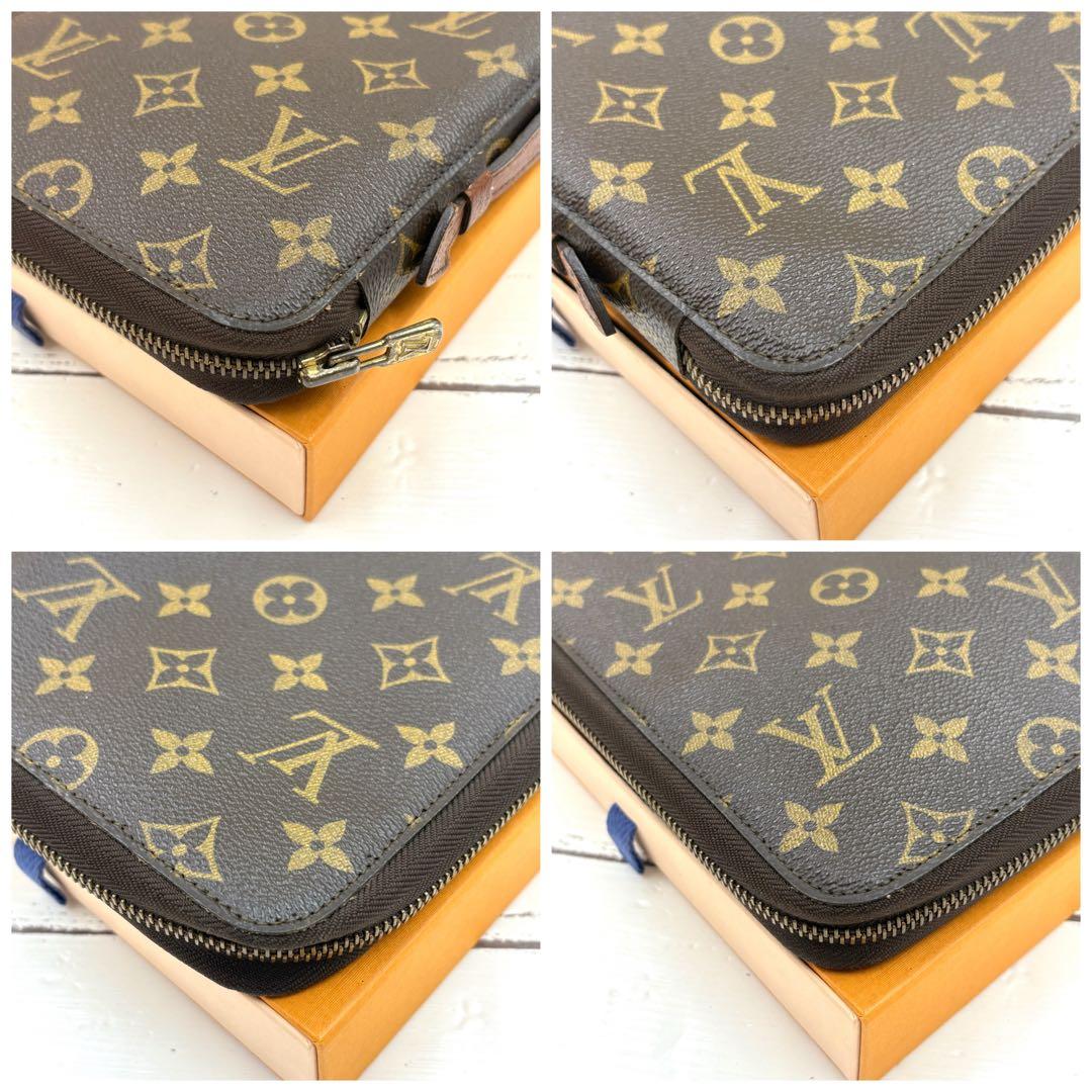 【美品】ルイヴィトン ポッシュ エスカパド モノグラム トラベルケース 長財布
