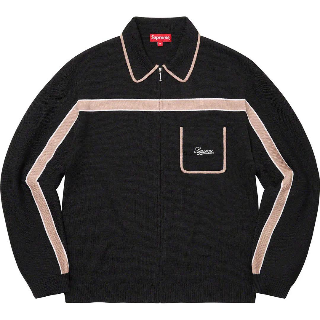 トップス supreme Chest Stripe Zip Up Cardigan