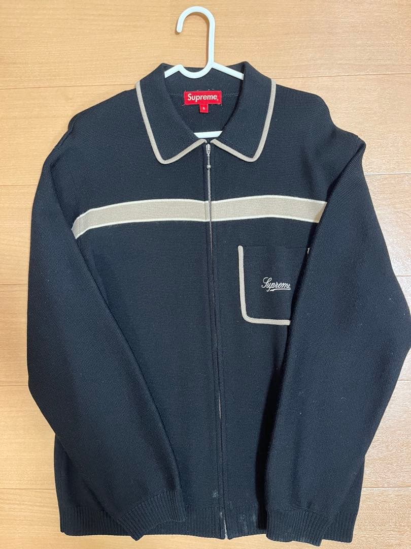 トップス supreme Chest Stripe Zip Up Cardigan