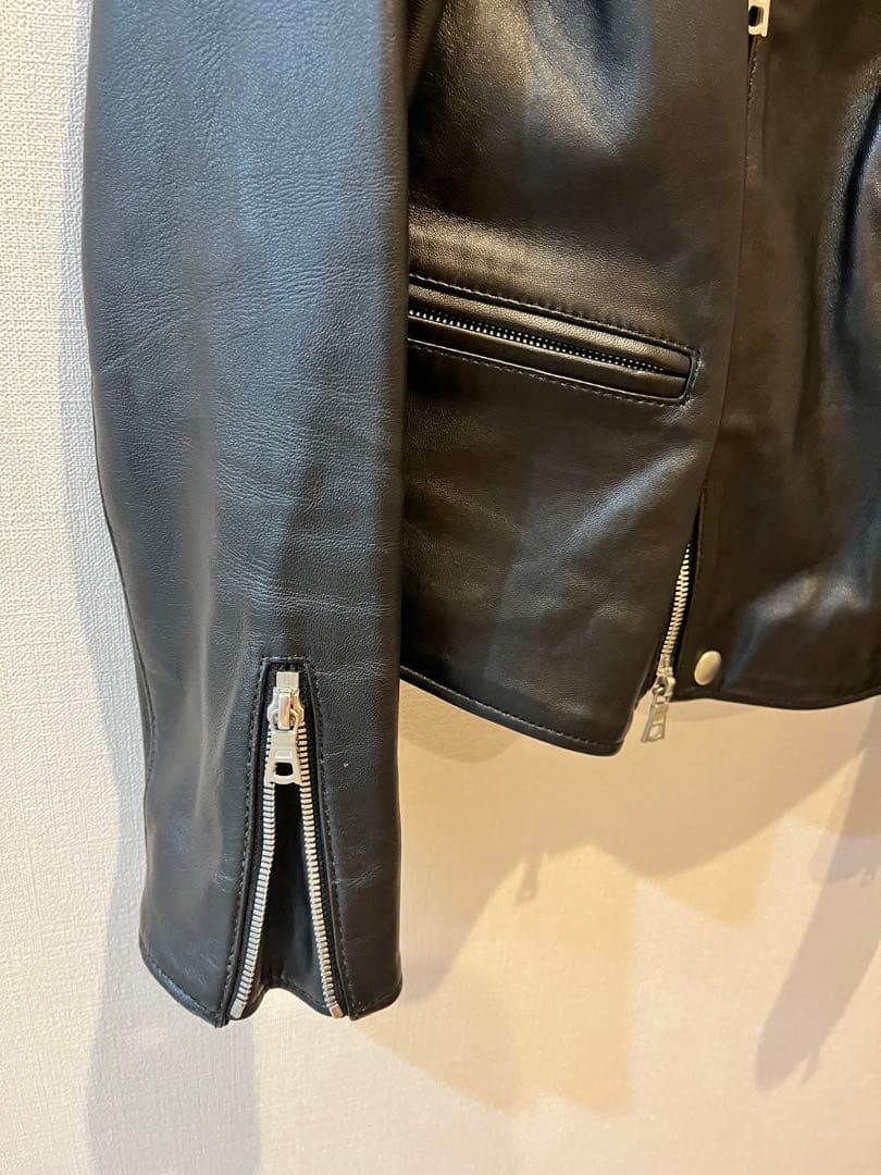 MACPHEE 可愛いベルト ラムレザー ダブルライダース