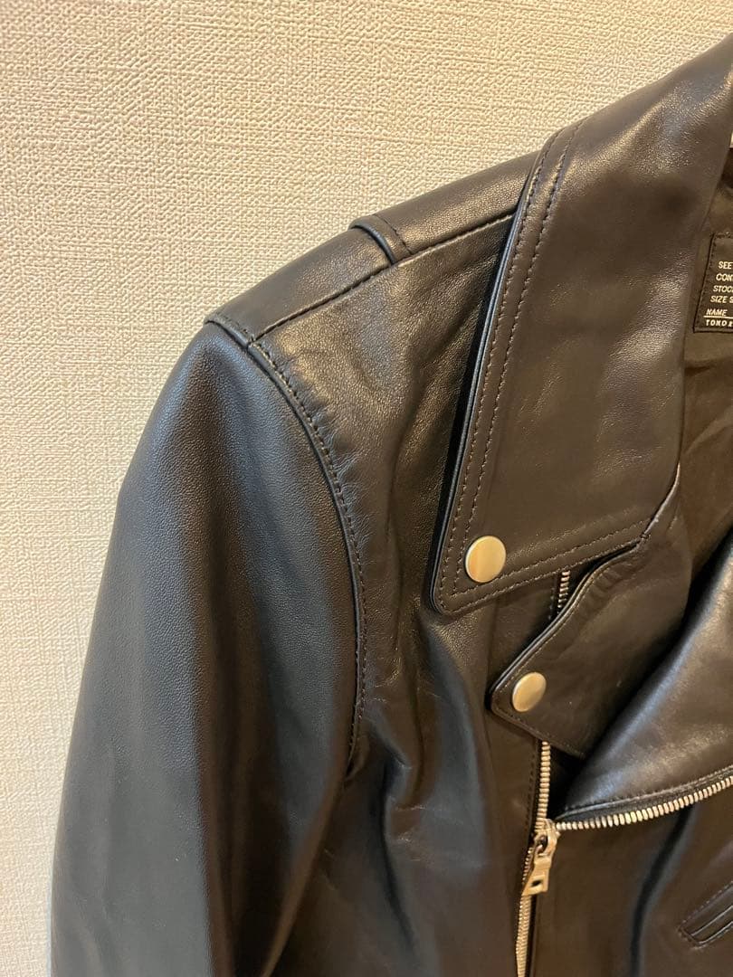 MACPHEE 可愛いベルト ラムレザー ダブルライダース