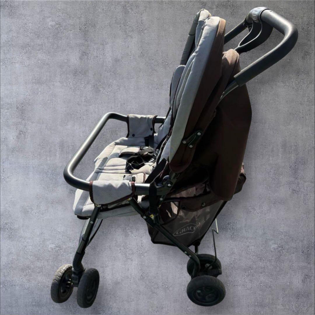 GRACO 2人乗り用ベビーカー　デュオスポーツ 双子用 レインカバー付き