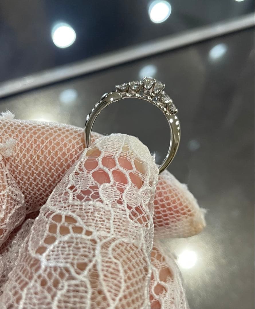 【新品仕上げ】ダイヤモンドリング 10号 私的刻印なし 婚約指輪 エンゲージ