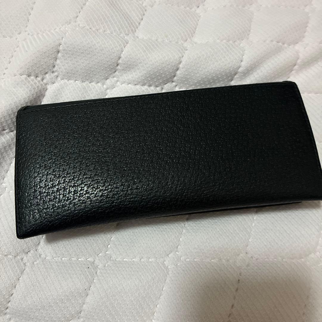 GUCCI ブラック　レザー 長財布　美品