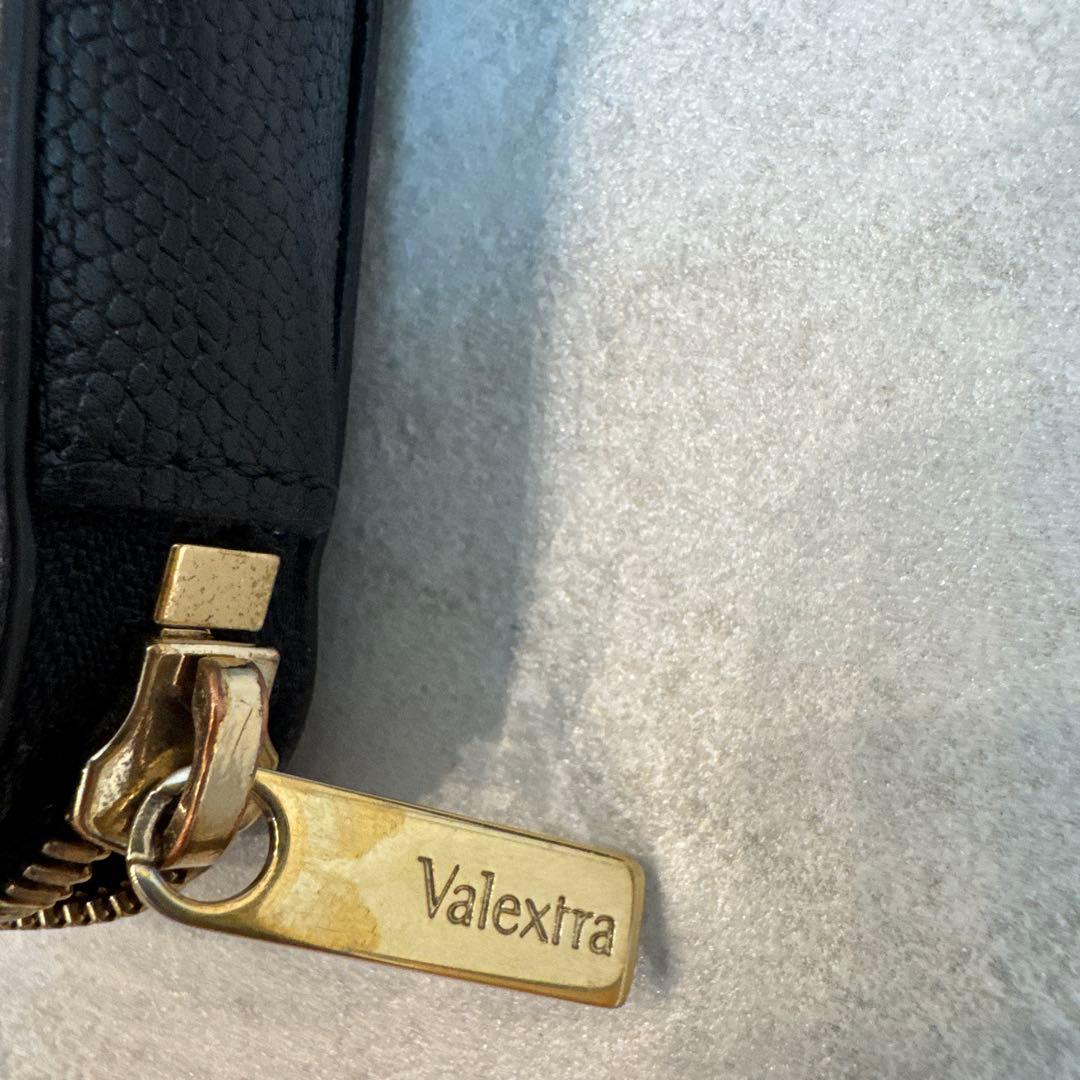 Valextra ブラック　黒 長財布