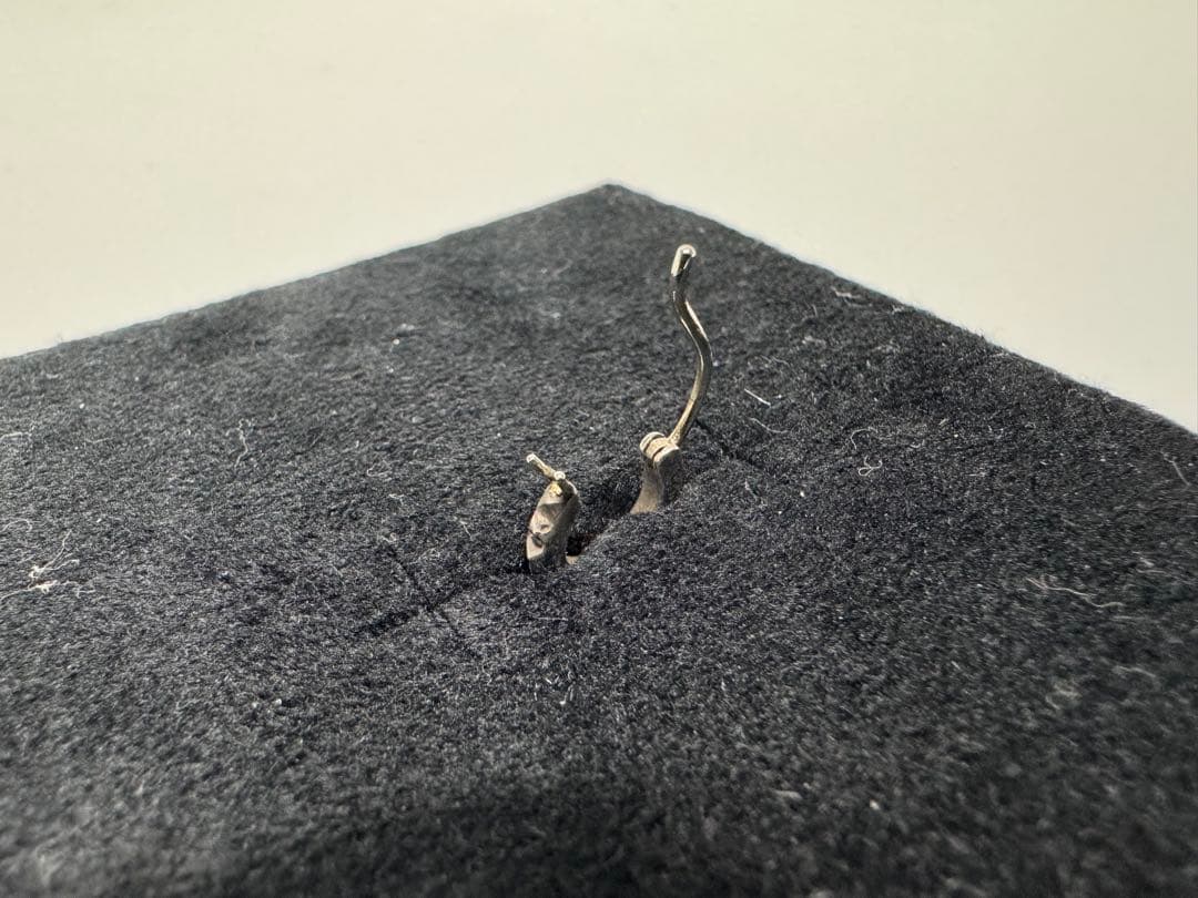 【正規品】 クロムハーツ タイニーTFPパンクフープピアス シルバー925