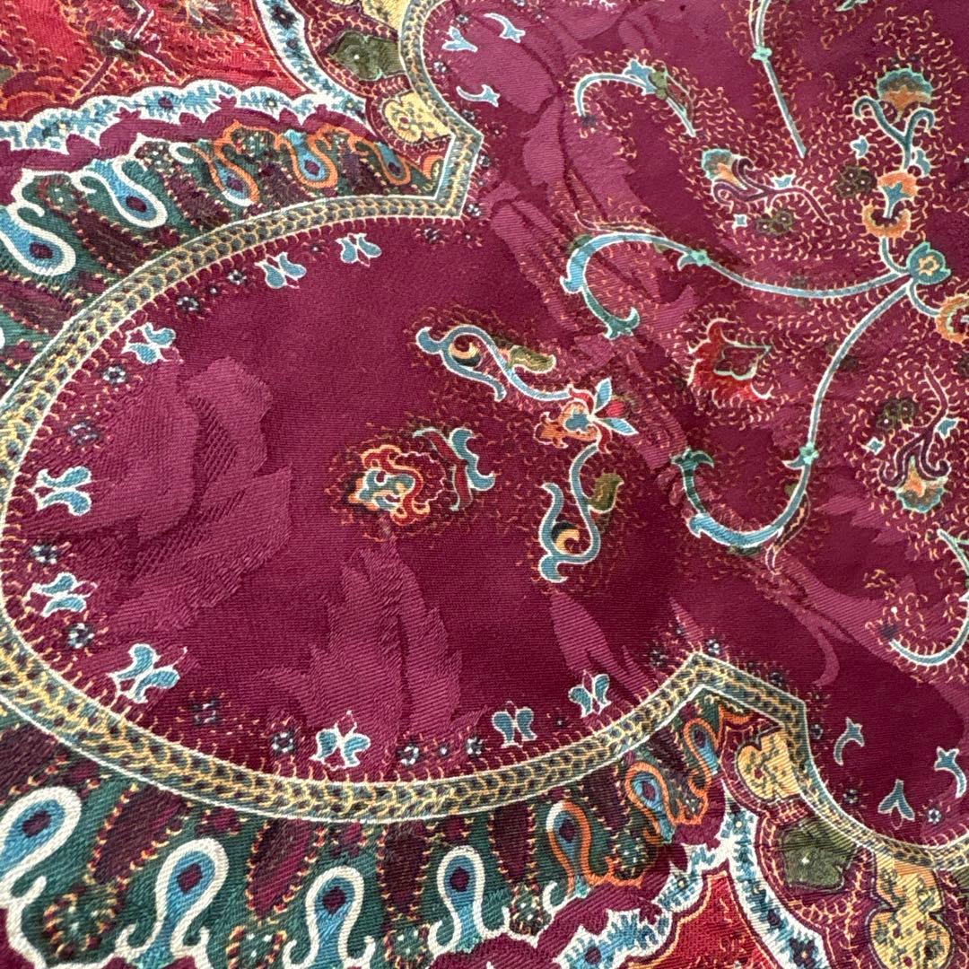 ラルフローレン　シルク　スカーフ　ペイズリー　RALPH LAUREN SILK