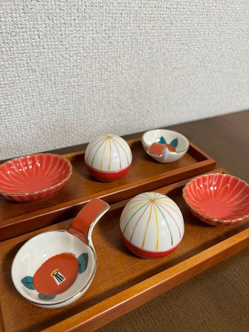 朱色小鉢3種6点セット