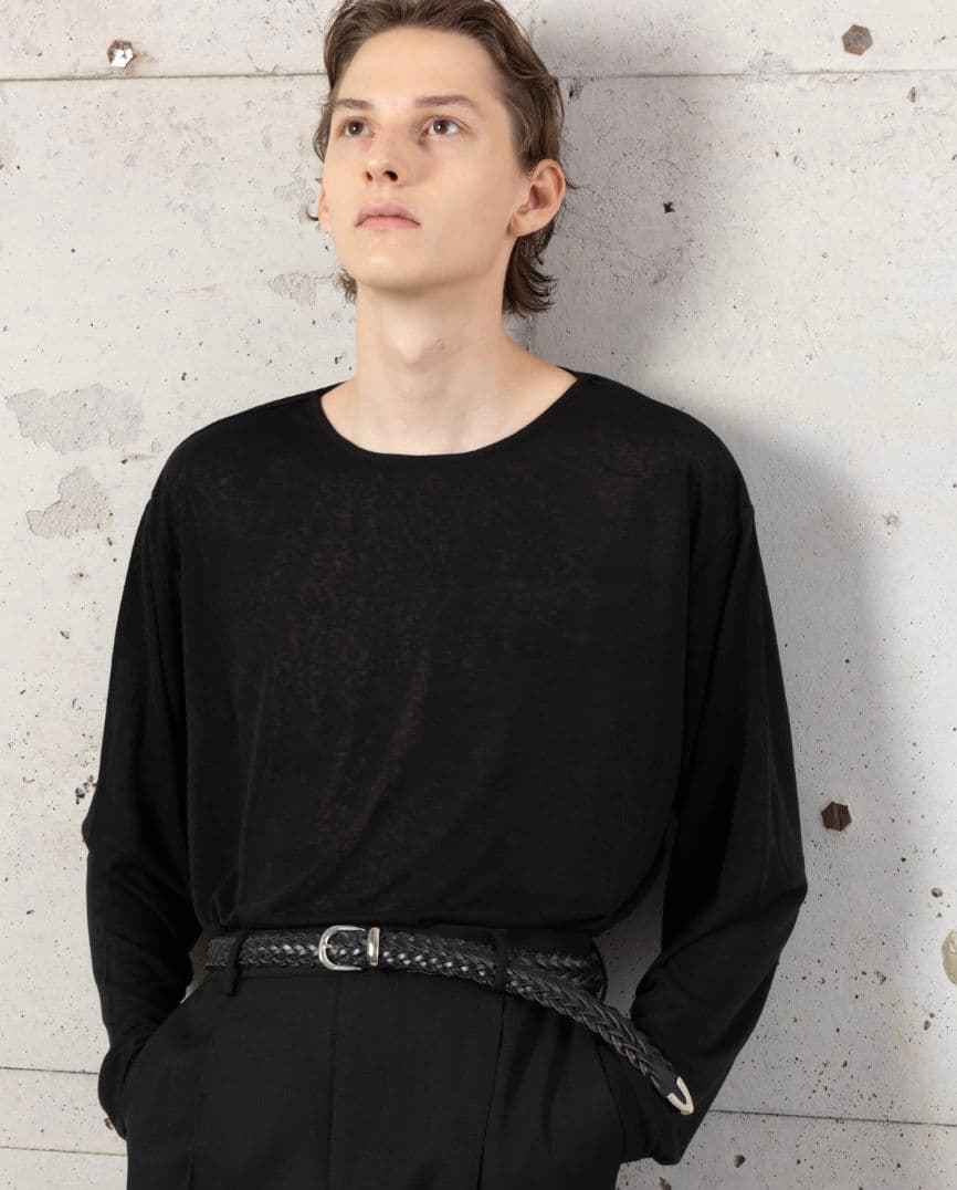 MB ULTIMATE FABRIC レザーメッシュベルト ブラック M