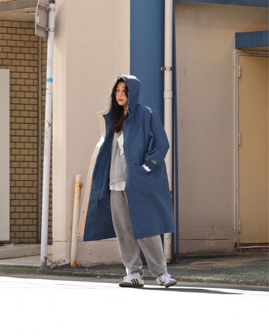 【THE NORTH FACE】 ネイビー レインコート