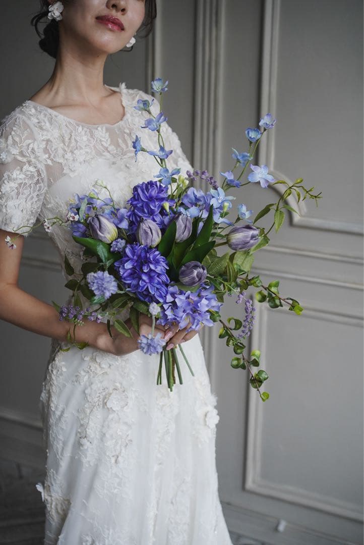 【新品】Azure Mute Bouquet　結婚式　前撮り　ブーケ