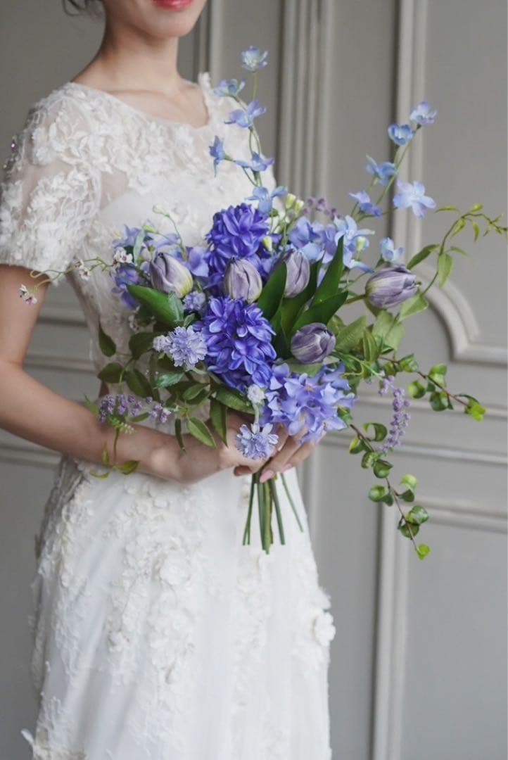 【新品】Azure Mute Bouquet　結婚式　前撮り　ブーケ