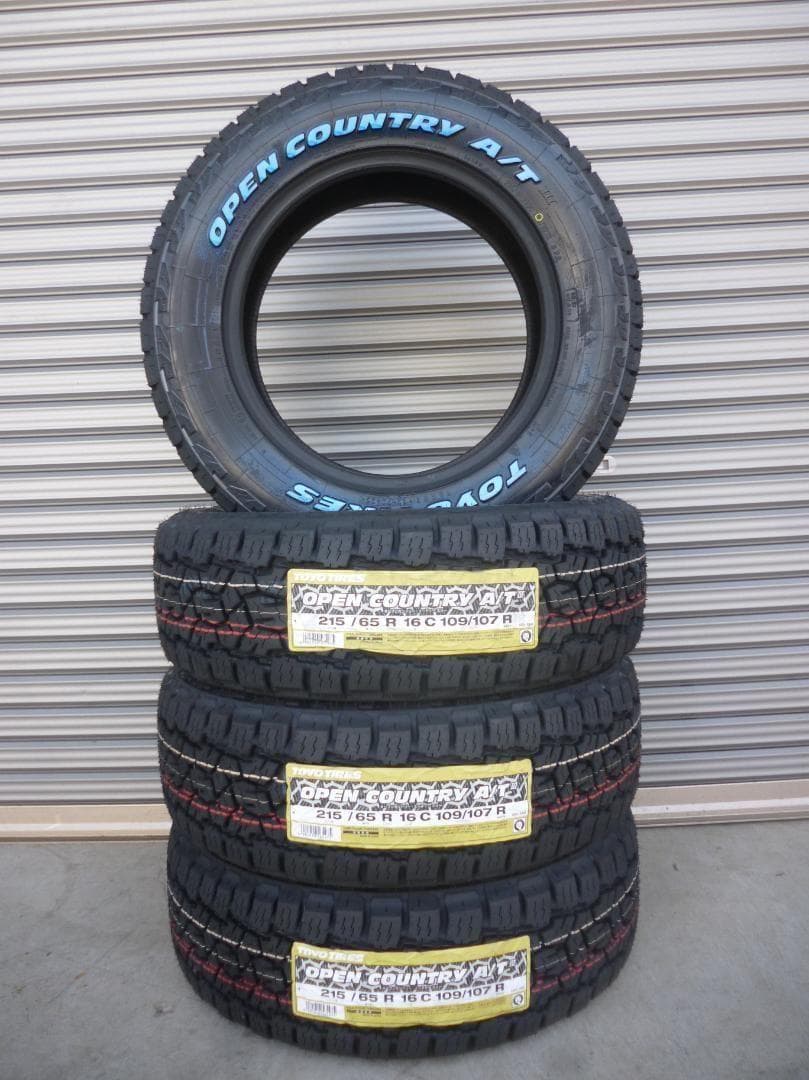 送料込☆TOYOオープンカントリーA/TⅢ☆215/65R16LT☆ハイエース