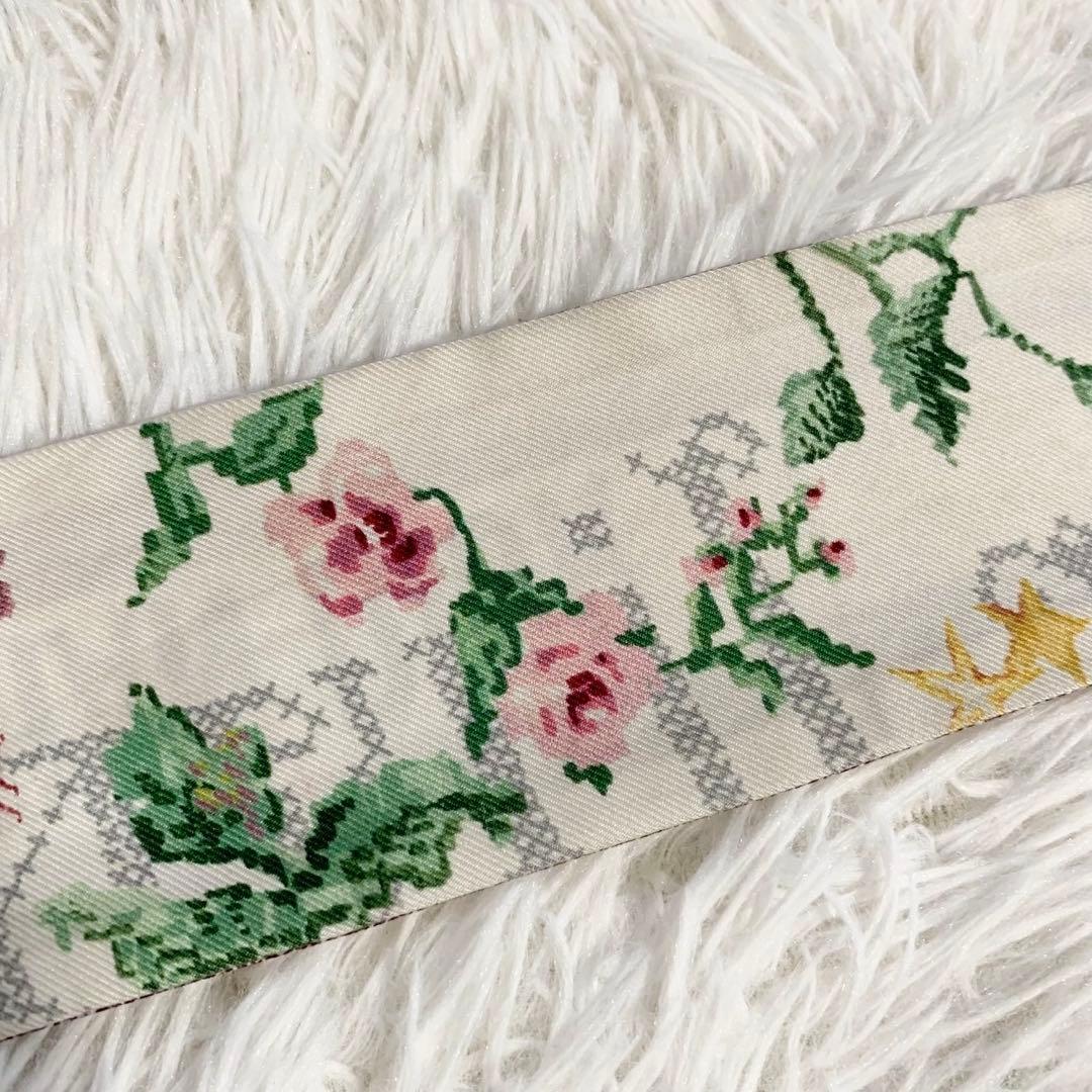 箱付き✨　クリスチャンディオール　ミッツァ　花柄　星　リボンスカーフ　Dior