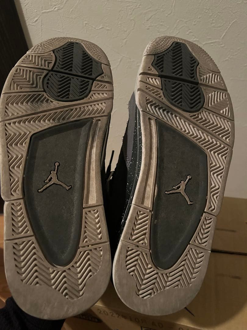 Air Jordan 4 グレー/ブラック