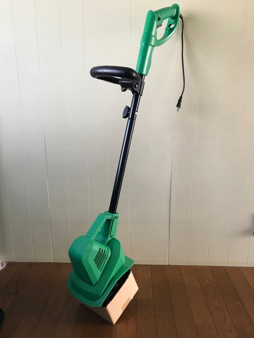 電動耕運機　緑色　コード式