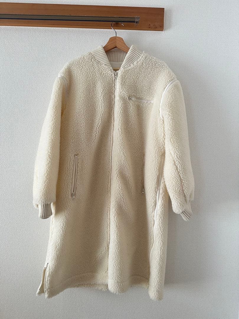 【美品】Danskin 白ボアコート　Lサイズ