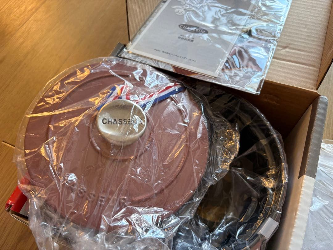 【新品】シャスール 16㎝ CHASSEUR 鋳鉄鍋 ローズウッド