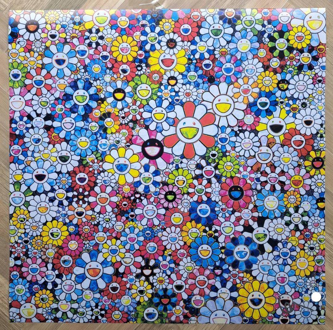 村上隆　花畑　2枚セット　ポスター　アート　人気画家　(草間彌生　奈良美智)