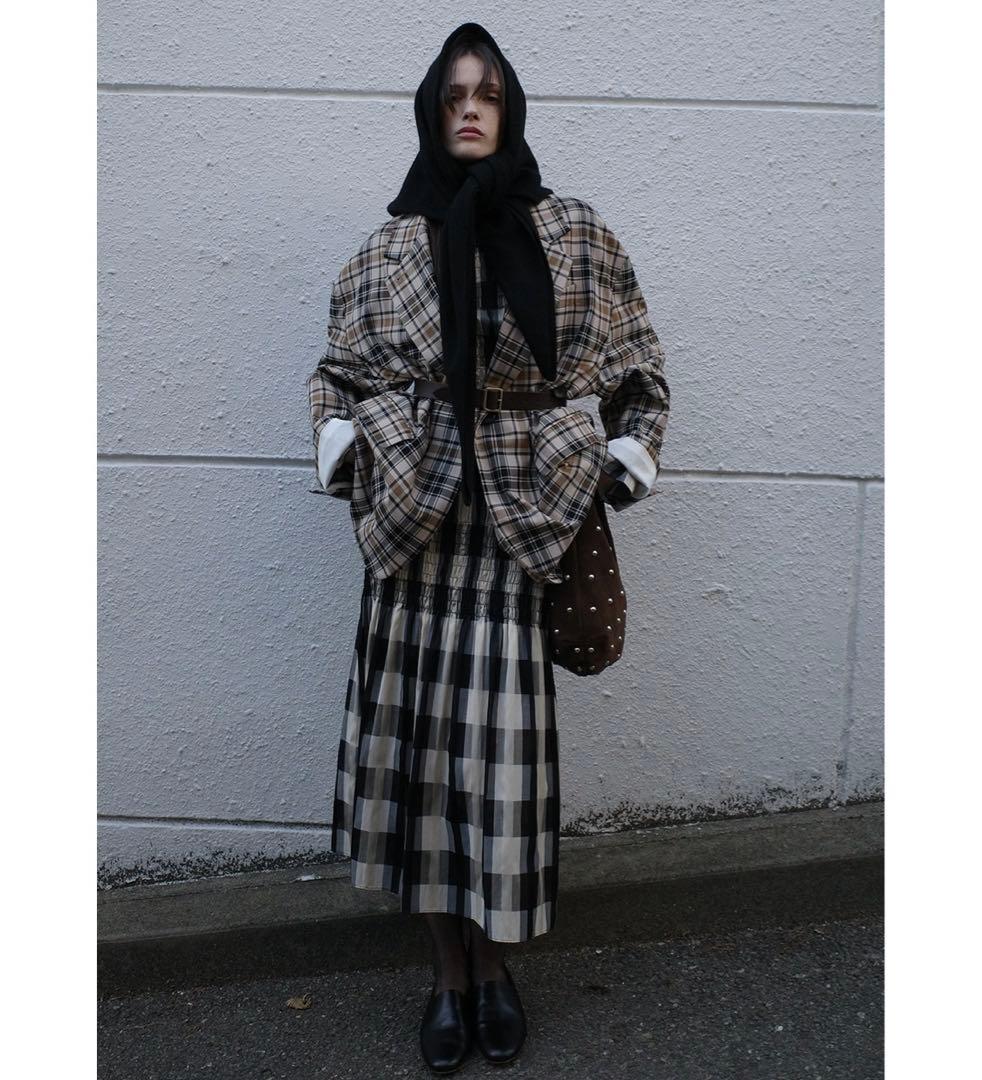 CLANE YAK KNIT TRIANGULAR STOLEブラックF新品