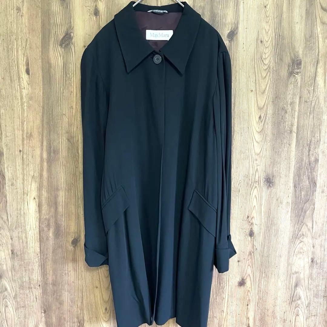 【美品.希少】❣️MaxMaraマックスマーラウール素材アウターブラックsizeL