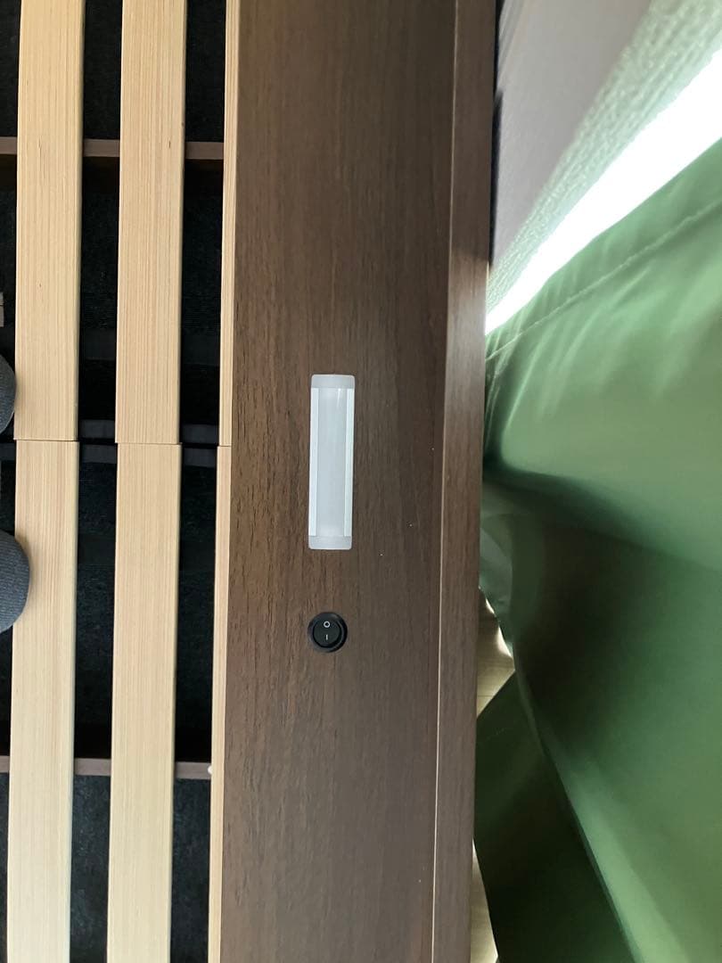 ダブルベッドフレーム ブラウン