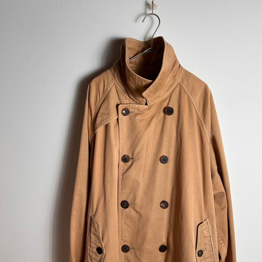 08circus トレンチコート　ロング　マキシ丈　ベージュ　製品染め