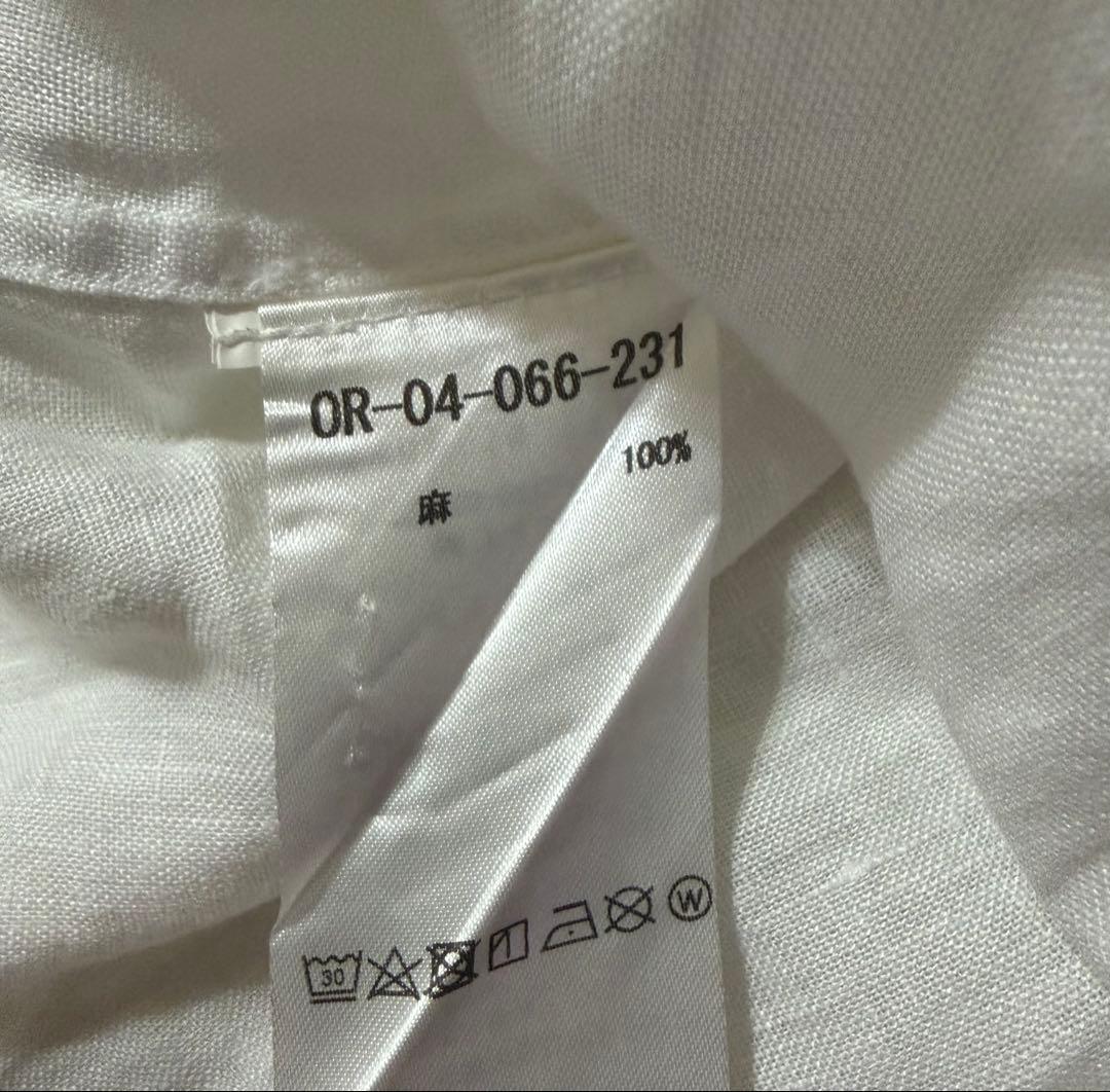 ORIAN / リネン プルオーバーシャツ M麻100% BEAMS Fイタリア