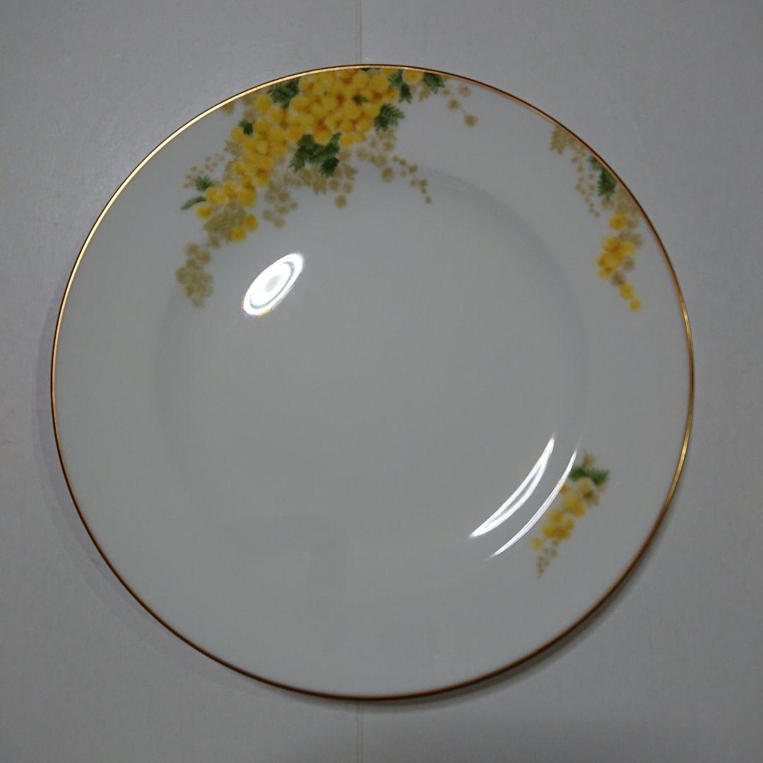 ミモザ 花言葉シリーズ 20cm デザート皿 1枚 大倉陶園 プレート 丸皿