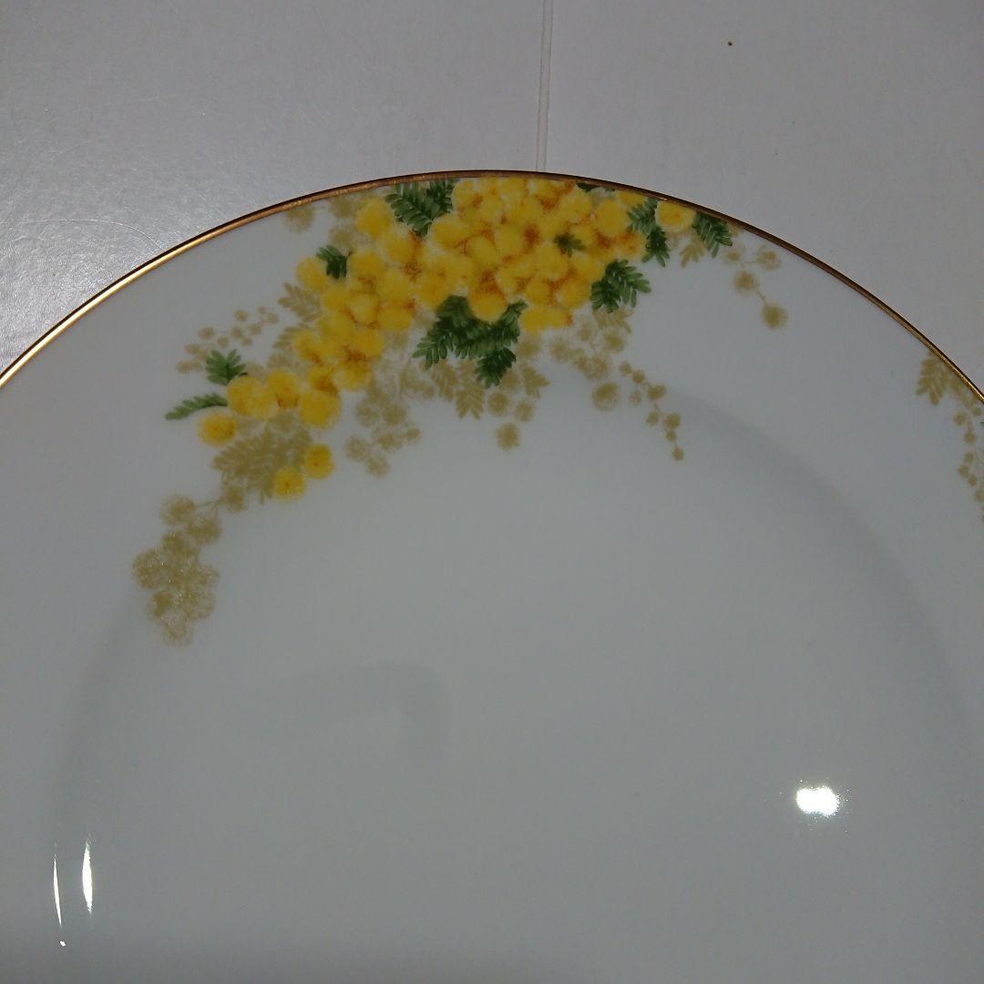 ミモザ 花言葉シリーズ 20cm デザート皿 1枚 大倉陶園 プレート 丸皿