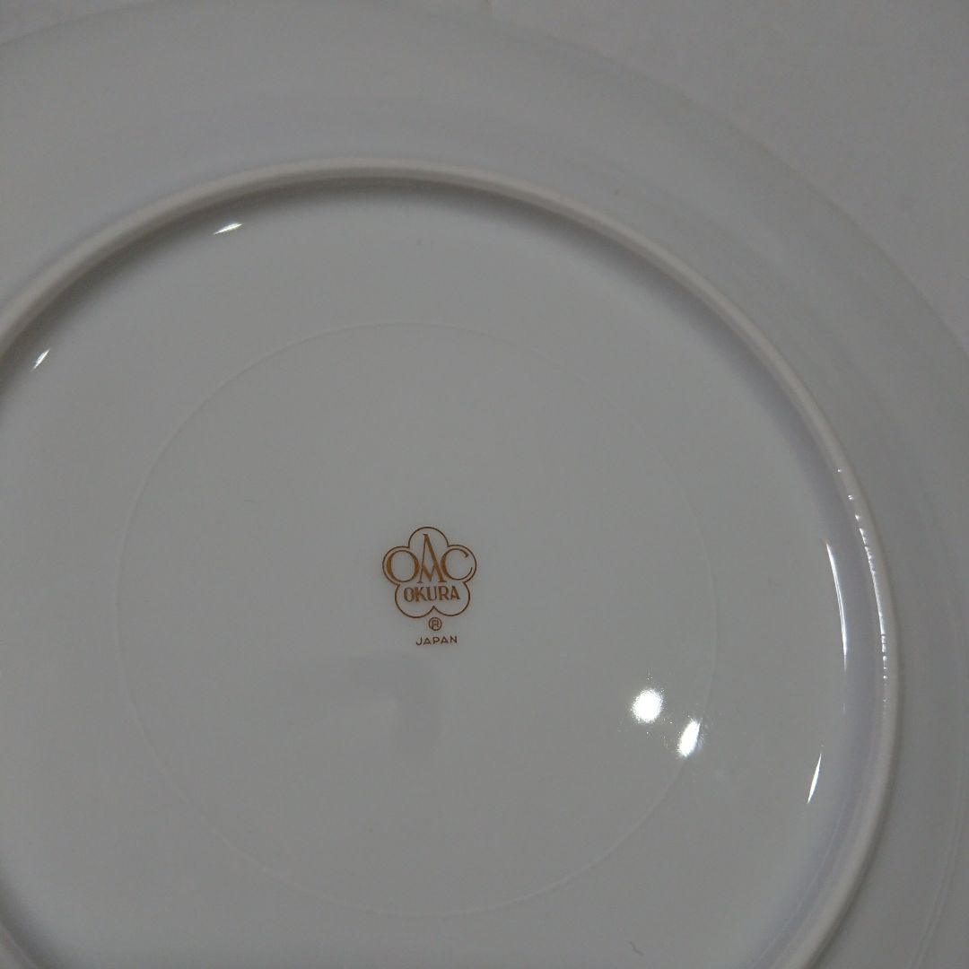 ミモザ 花言葉シリーズ 20cm デザート皿 1枚 大倉陶園 プレート 丸皿