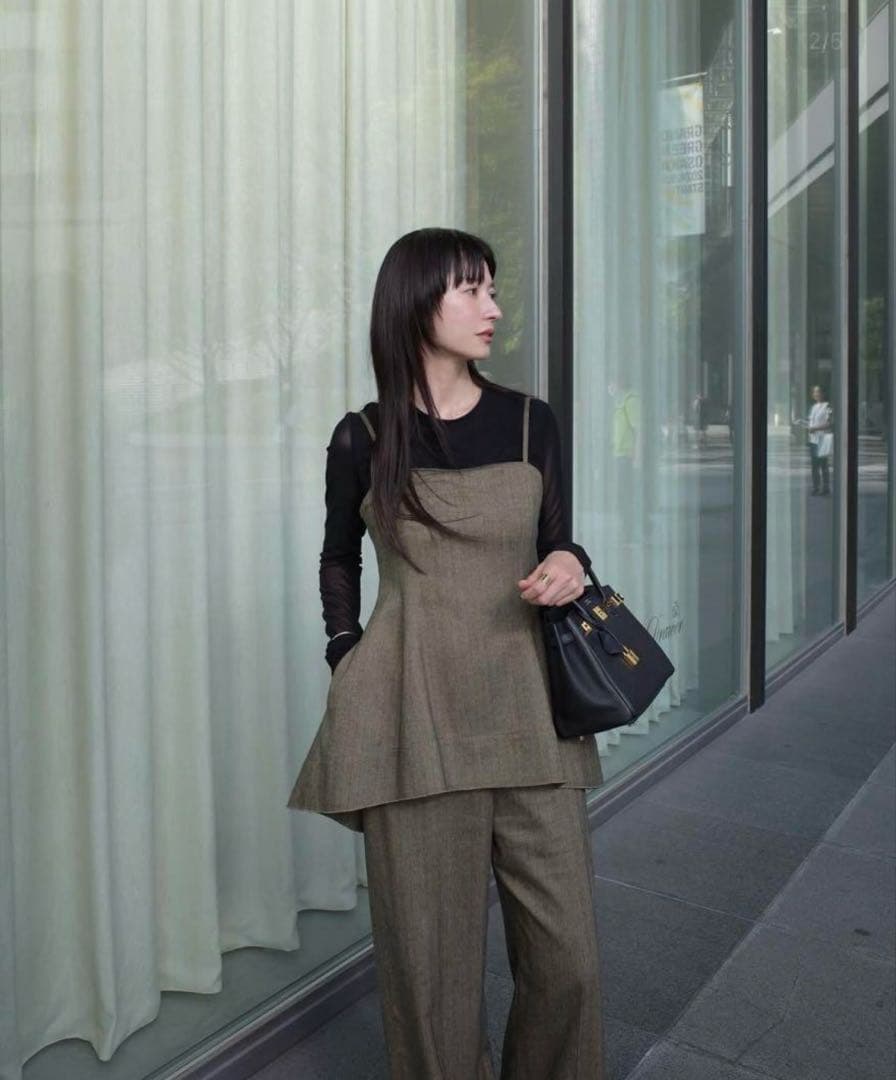 キム　CLANE PEPLUM BUSTIER ALL IN ONE