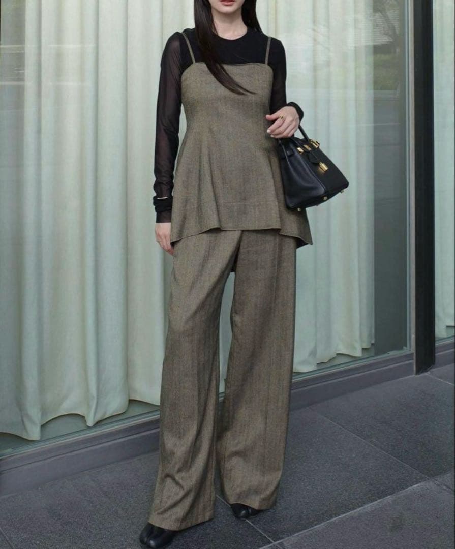 キム　CLANE PEPLUM BUSTIER ALL IN ONE