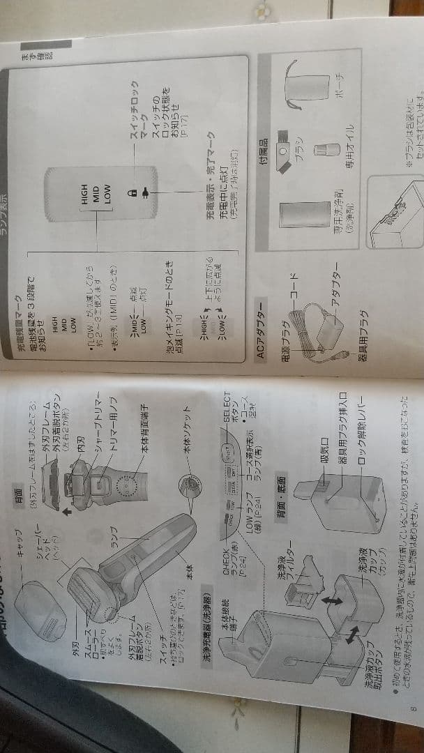 Panasonic メンズ電気シェーバー ES-LV7W ２３年製