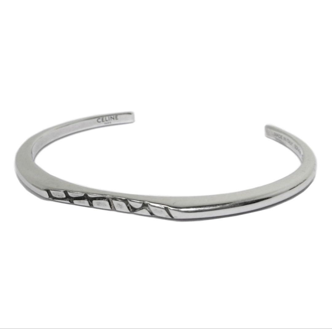 CELINE パイソン バングル シルバー