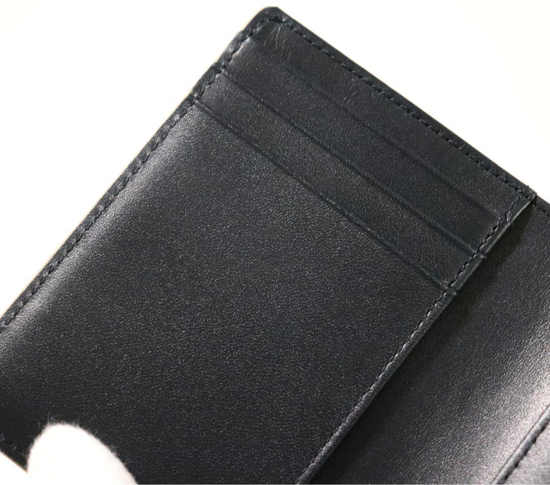 《アニエスベー》箱付未使用 イタリア製素材 エナメルレザー がま口2つ折り財布