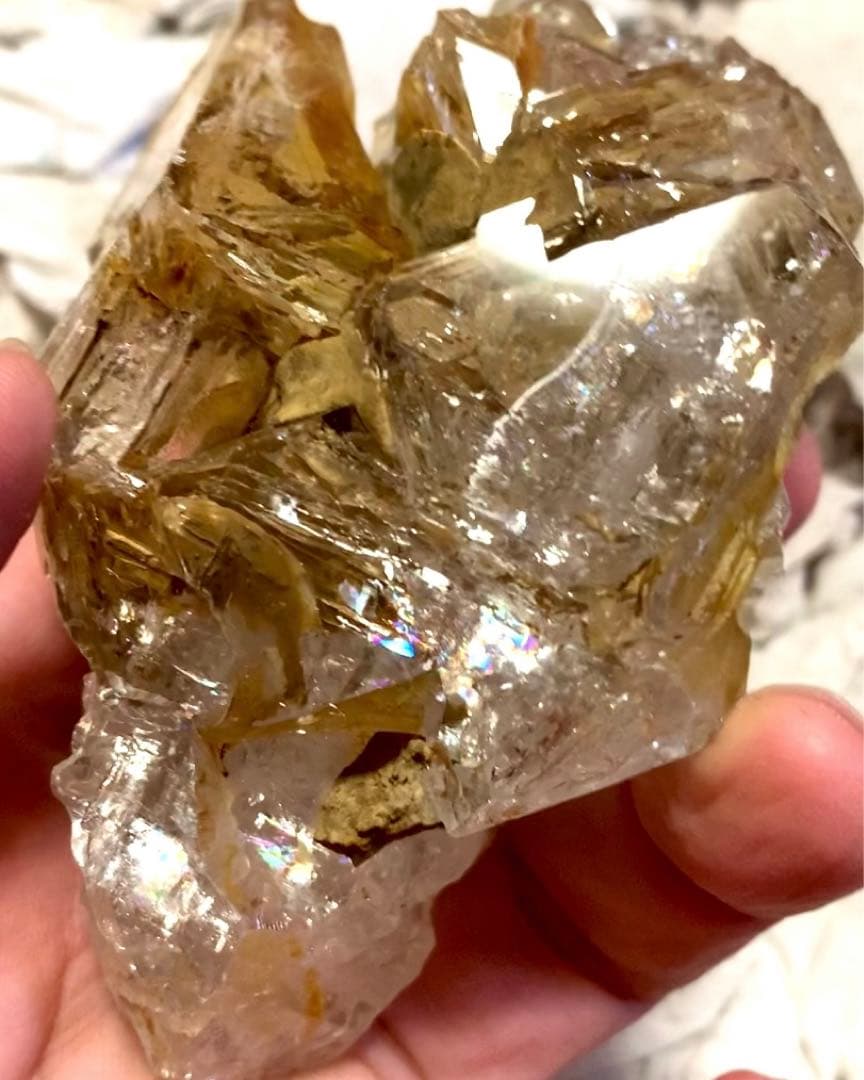 ダイヤモンド系骸骨水晶-15/スケルタルクォーツ/マルチクラスター