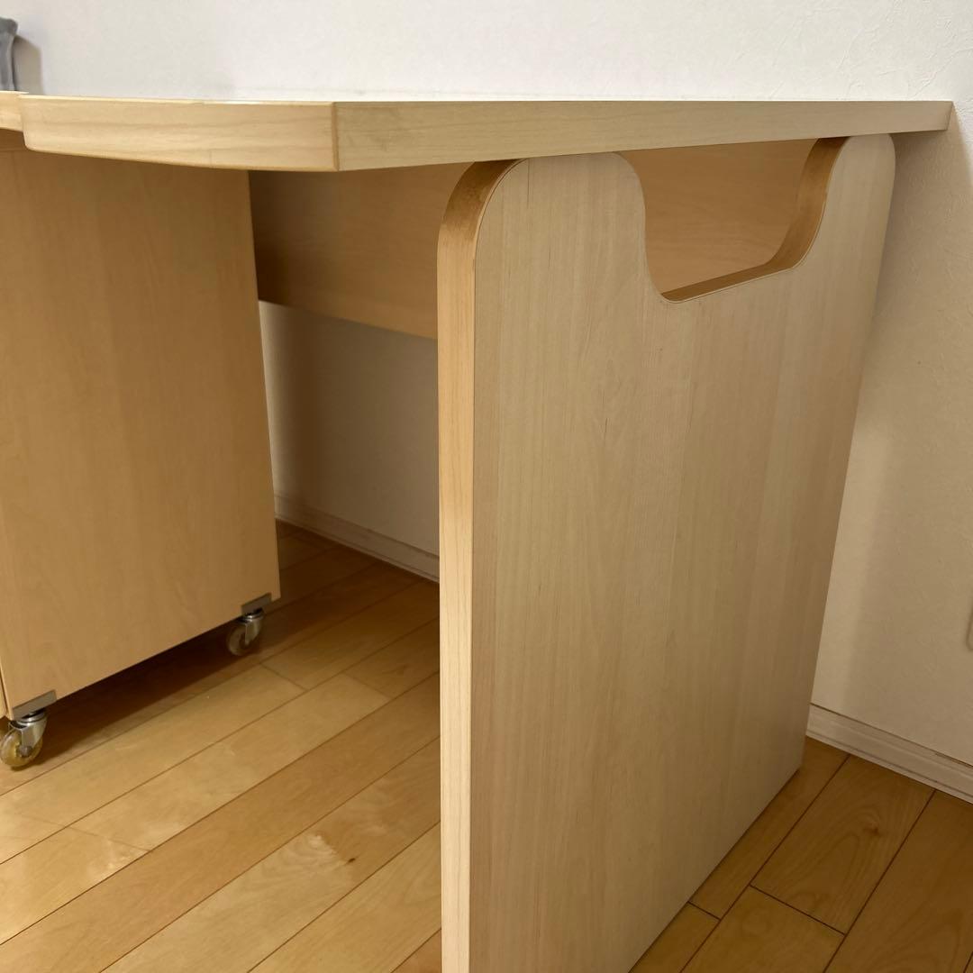 ★送料込★ 机　デスク①　ライトウッド　moda en Casa
