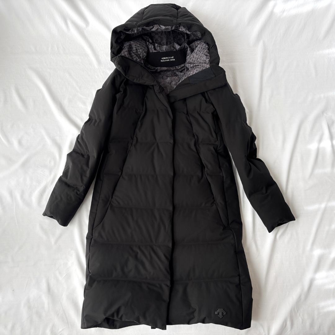 極美品・別注 デサントオルテライン 水沢ダウン ロングダウン 防水 ブラック M