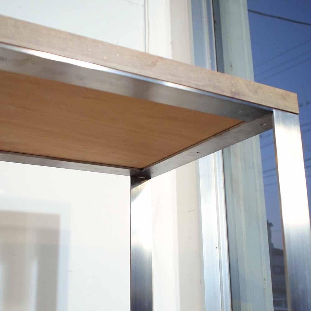 ステンレスフレーム カウンターテーブル 店舗什器 ガレージ ZR24384