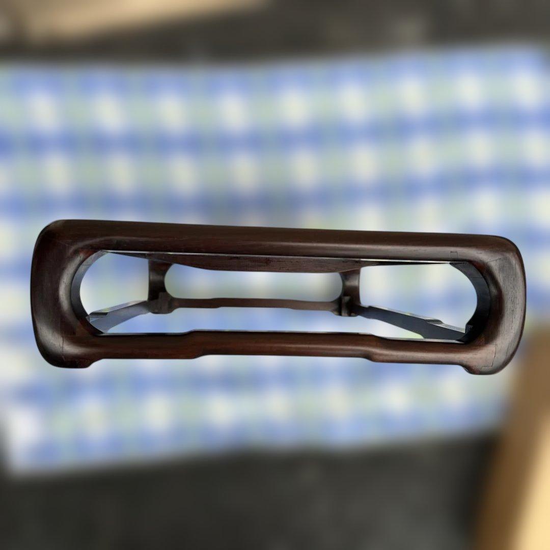 カリモク　ダルマ　紫檀　日本伝統工芸品　下村作